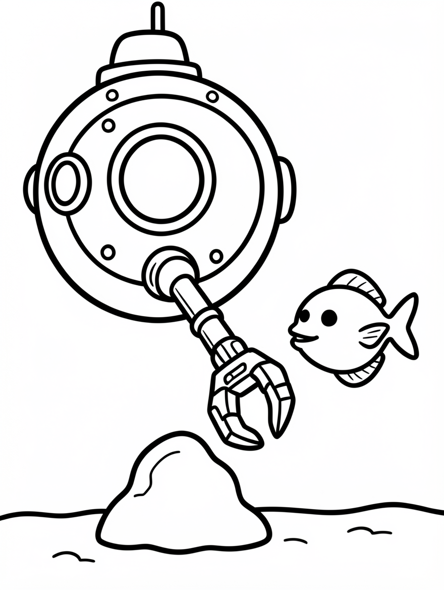 An inside page of Deep Sea Machines